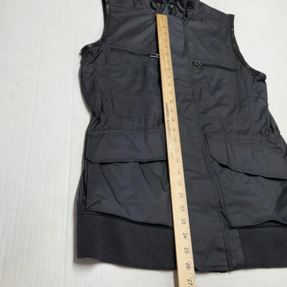 Ralph Lauren Blue Label Quiet Luxury Black Vest Minimalist Comfy Utility Medium - Picture 9 of 11